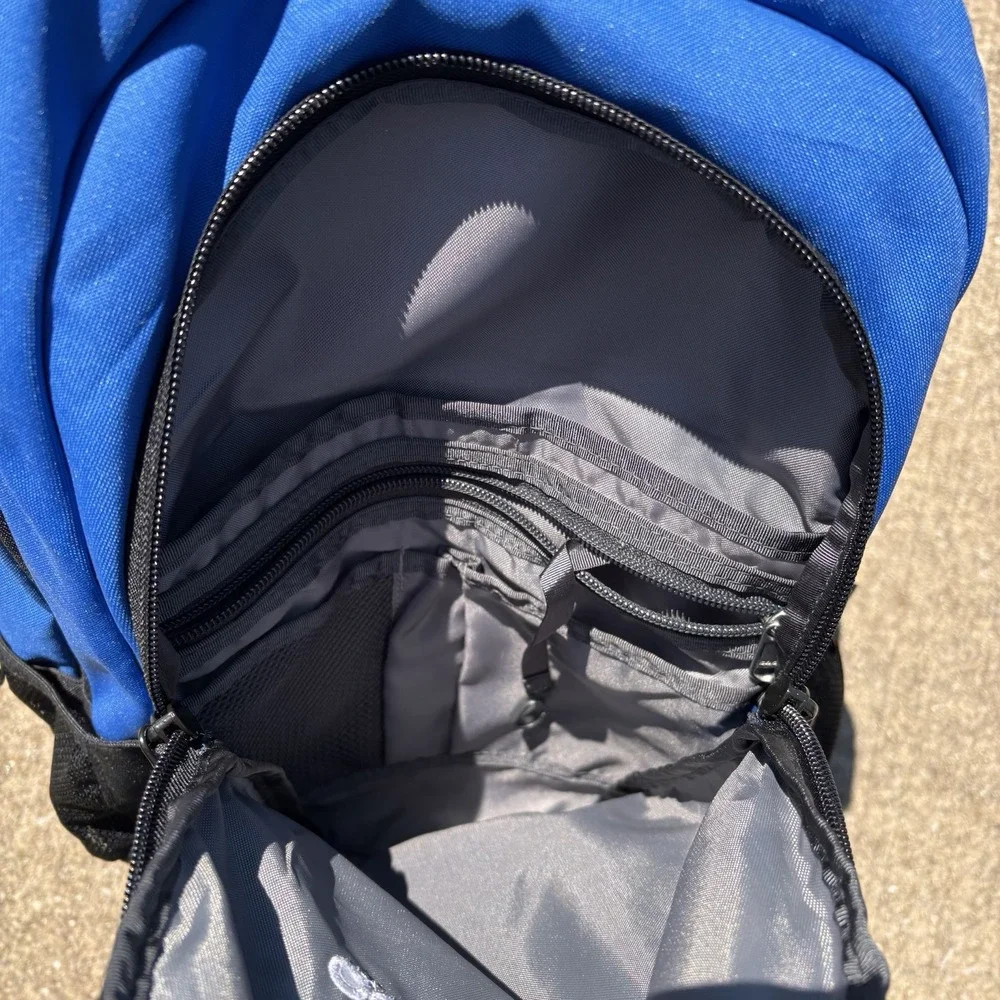 The North Face Connector Backpack Blue School Laptop Hiking Flex Vent 2 Pocket
